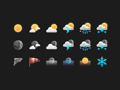 iStat Menus weather icons clouds icons istat menus moon sun weather