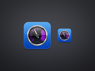 iStat for iPhone: Retina display icon blue icon ios iphone istat purple shiny