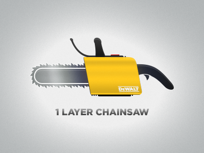 1 Layer Chainsaw 1 layer chainsaw one layer photoshop psd vector