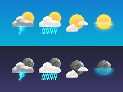 Weather icons cloud clouds icons istat menus moon storm sun weather