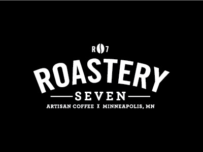 Roastery 7 coffee logo roaster