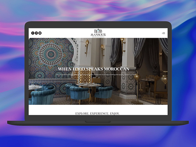 Bab Al Mansour Landing Page design mockup templatedesign ui web website