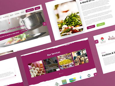 Food Catering Landing Page Mockup catering design food landing page mockup templatedesign ui web website