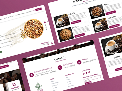 Food Catering Landing Page design graphic design templatedesign ui web website