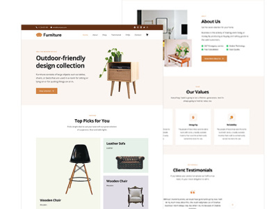 Furniture Landing Page