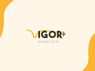 Vigor Home Gym - Logo Design artistic branding calligraaphy colors creative fonts graphic design illustration logo logography sketch vector