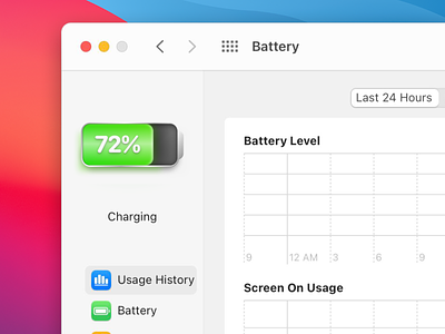 Mac OS Big Sur Battery Icon