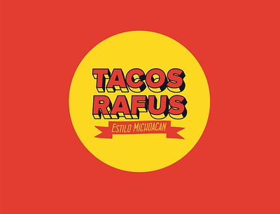 Tacos Rafus Branding branding identity logo mexican art minimal typography vector