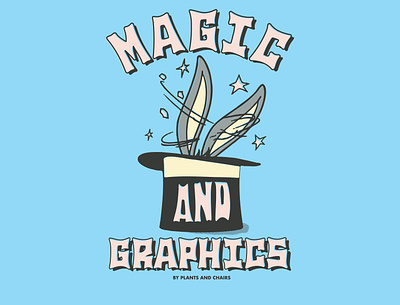 Cat in Hat Magic Graphic 2020 bugs bunny design illustration kernclub magic magician mexican art pop screen print typography vector