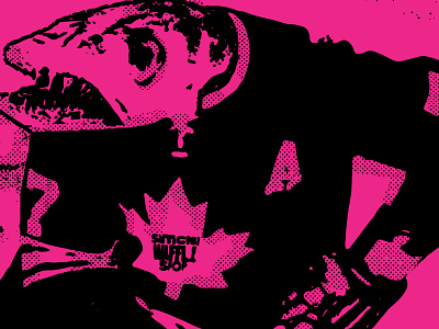 TIM "FISHHEAD" JONES branding dots hockey illustration minimal screen print vector