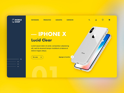 Landing page e-commerce Mobile.Shop