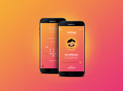 Samsung Mobile App - KalimaLock animation design illustraion illustration ui web