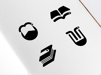 Bookworm Logo Design Ideas book branding flat graphic icon identity illustrator logo logo design logos thirty logos vector
