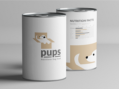 Pups Dog Supply Logo Mock-Up branding dogs flat design food graphic identity illustrator logo logo design logos puppies vector