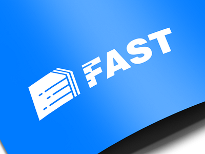 Fast Logo Lockup brand branding flat design graphic identity logo logo design logotype mockup negative space online form vector