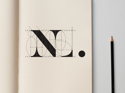 N+L Monogram Gridding branding flat graphic icon identity illustrator logo logo design logos monogram serif vector