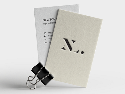 N L Monogram Business Card