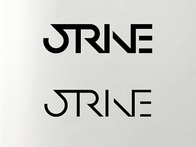 Strive Custom Logotype black brand coaching concept custom design idea mark modern type typography wip