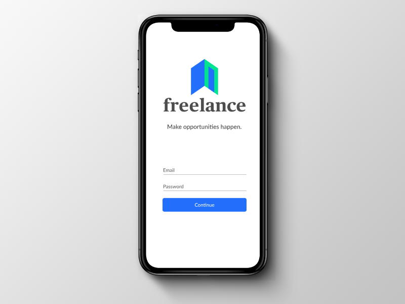 Download Freelance Productivity App Logo Mockup by Newton Llorente on Dribbble