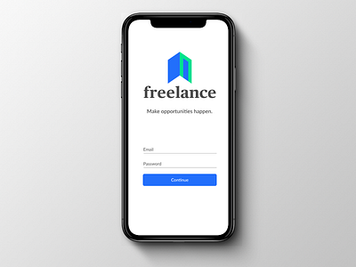Freelance Productivity App Logo Mockup
