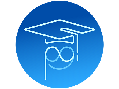 Graduation Companion android app flat hat icon illustrator line logo spectacles vector