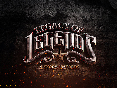 Legacy of Legends 3d logos graphic design logo print design