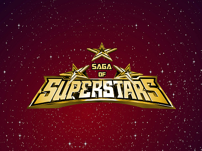 Saga of Superstars abstract graphic design logo