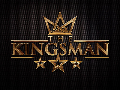 The Kingsman 3d logo abstract art direction concept graphic design logo print design