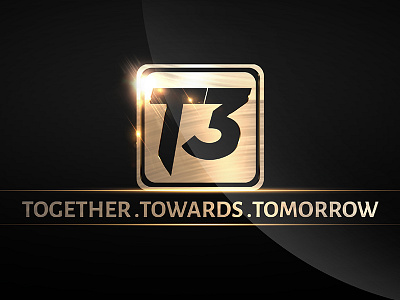 Together Towards Tomorrow 3d logo concept graphic design logo logo design print design