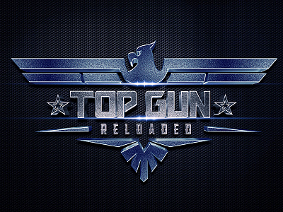 Top Gun Reloaded 3d logos art direction concept graphic design logo design print design