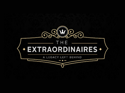 The Extraordinaires art direction concept graphic design logo design print design