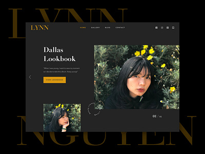 Lookbook - Landing Page beauty design landing page ui ux web design