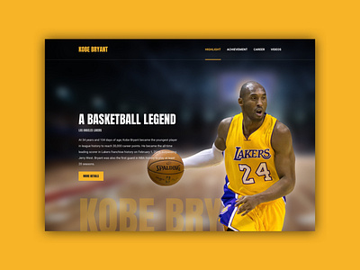 Kobe Bryant - Landing Page