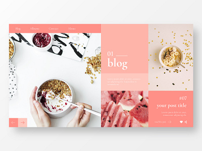 Landing Page for Personal Blog