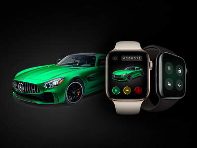 Mercedes App amg app app design app store apple apple watch car car app design dribble gt mercedes ui ui ux ux watch