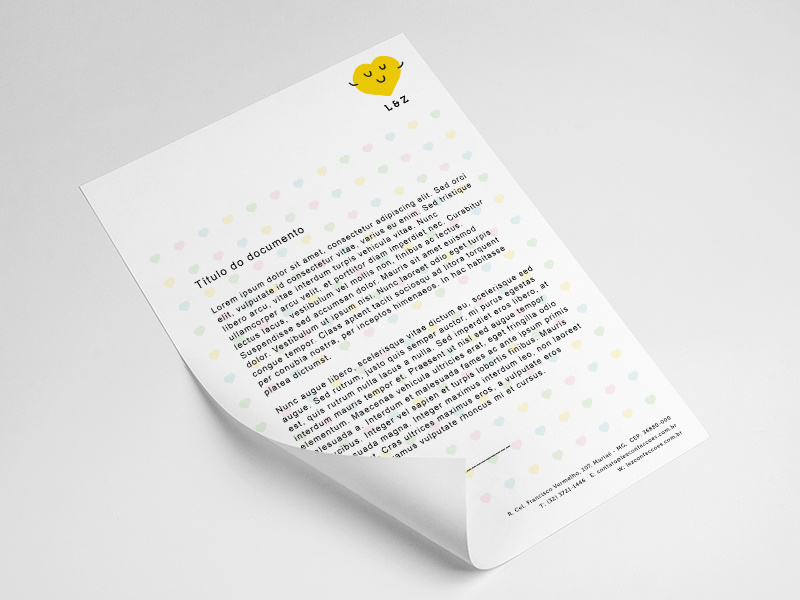L & Z - Letterheaded Paper paper design logo graphic design folder logodesign