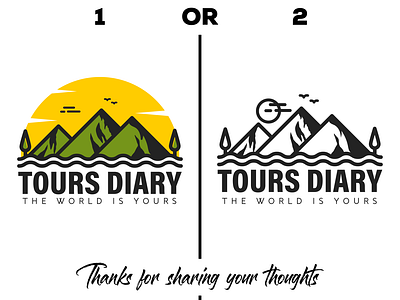 Tours Diary Logo Design