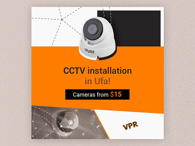 Instagram banner for the CCTV installation company banner design