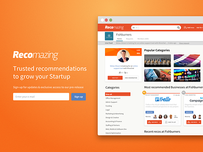 Recomazing 2.0 - Landing page coming soon landing page