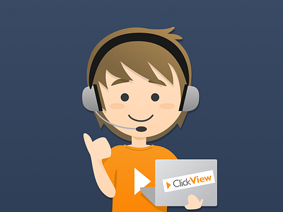 ClickView Support illustration