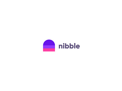 Logo design and icon mark design for nibble app branding design icon illustration logo typography ui ux vector