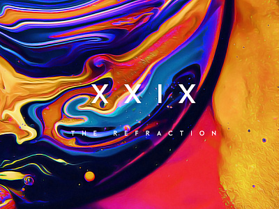 XXIX The Refraction abstract color paint refraction xxix