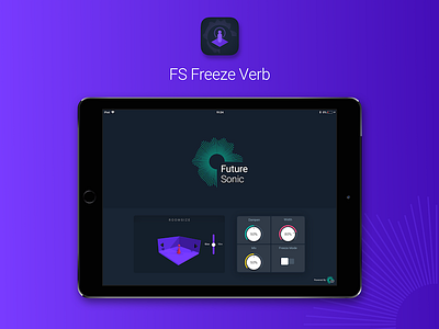 Introducing, FS FreezeVerb audio auv3 brand ios ipad iphone ui unit