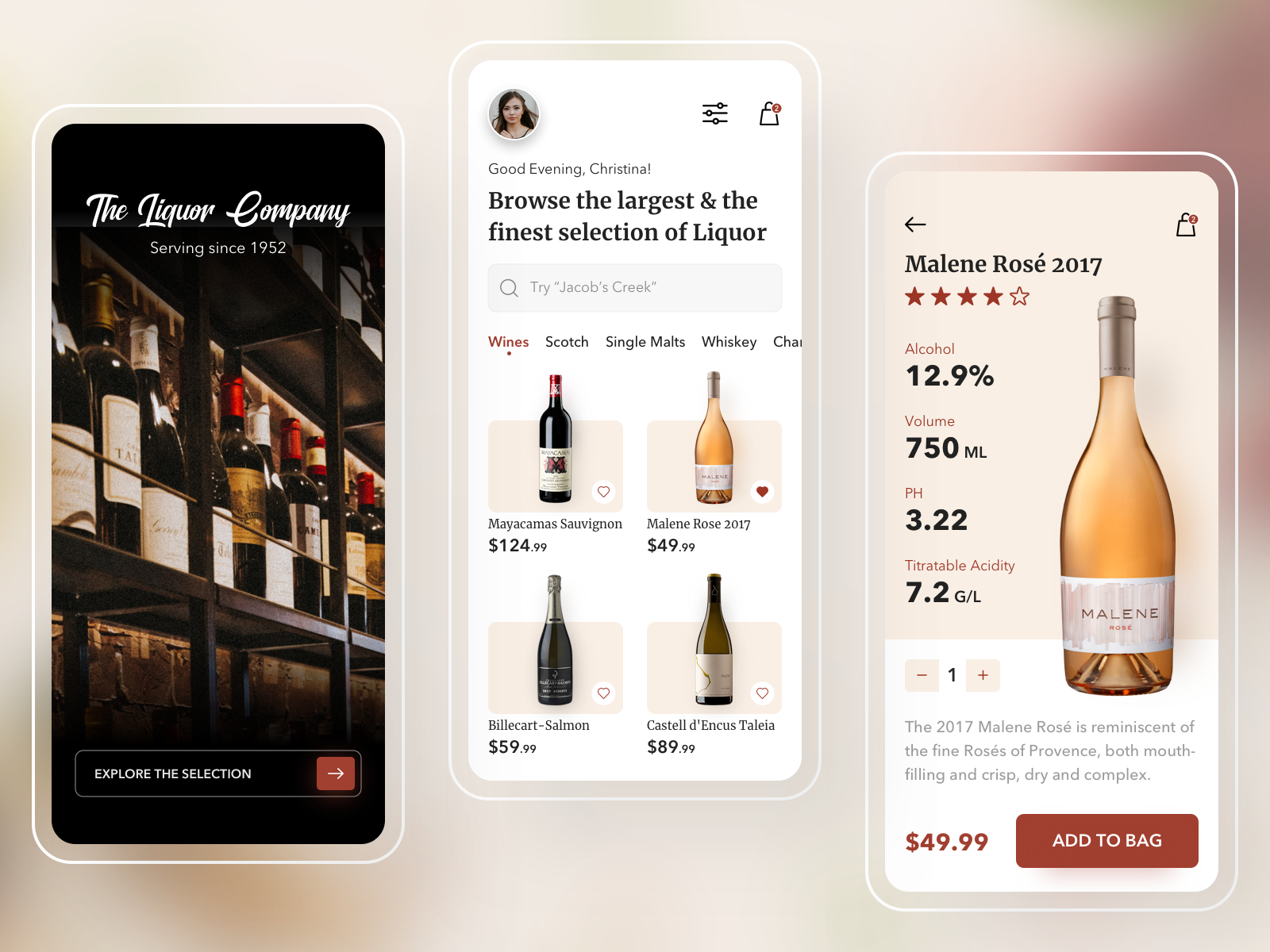 Online Wine Store by Aditya Singh for Nickelfox UI/UX Design on Dribbble