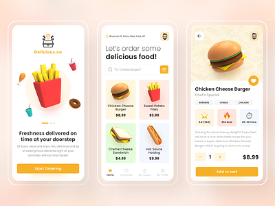 Food Ordering App Design