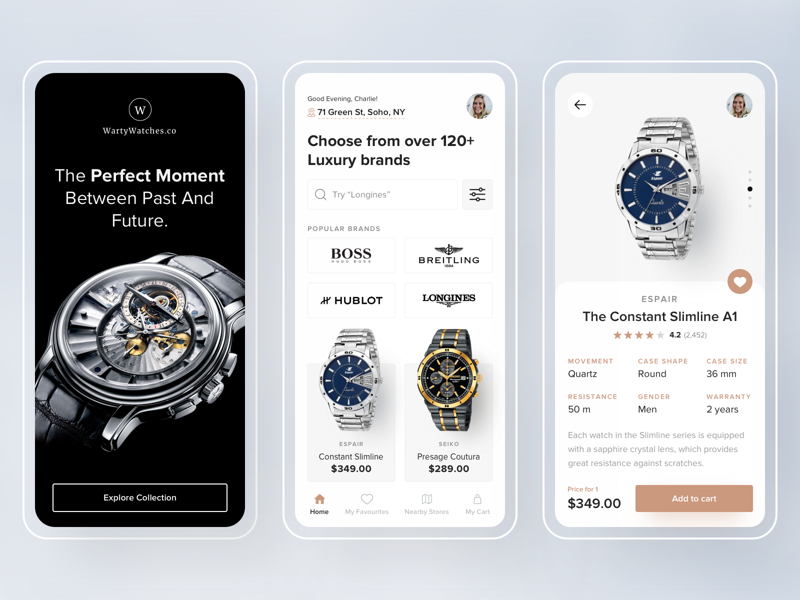 Online Watch Store - App by Aditya Singh for Nickelfox - UI/UX Design ...