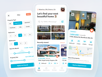 Real Estate Mobile App Design