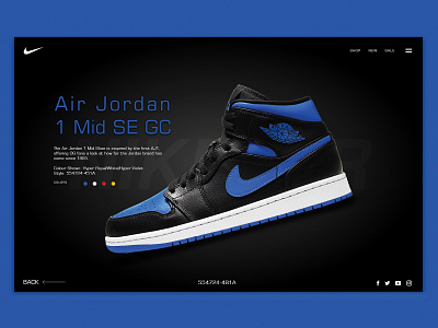 Nike Shoes Website ( Concept )