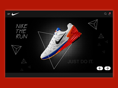 Nike the Run shoes Website ( Concept ) app design illustrator nike nike air nike air max nike running nike shoes ui ux