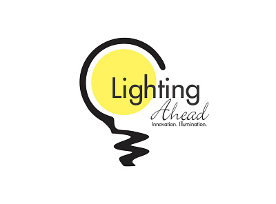 Lighting Ahead ( Logo Concept ) app branding design illustration illustrator light lighting lightning lights logo typography ui ux visualization